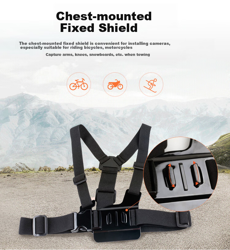 Earlymen Chest Strap for DJI Action 5 Pro, Insta360 Ace Pro 2, GoPro 3s, GoPro 13 And Other Action Cameras for Live Streaming, Cycling, Skiing, Surfing, And Selfie Photography 2