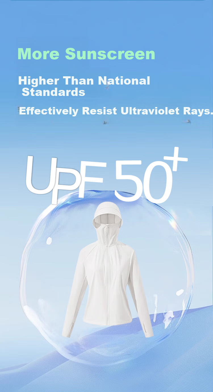Xiongmaoxiangban Ice Silk Sun Protection Clothing for Women And Men, UV-Resistant, Summer 2025 New Style, Loose-Fitting Breathable Thin Sun Protection Garment for Both Sexes 8