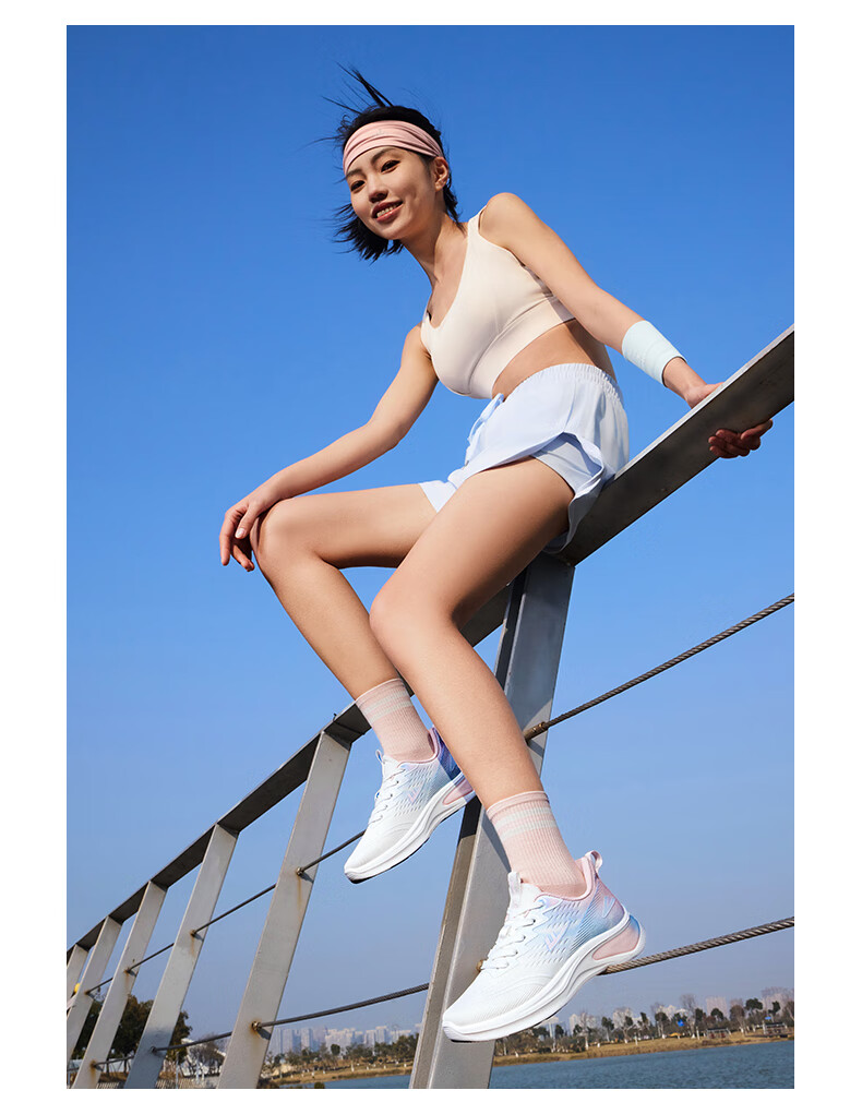 Warrior Official Women's Sports Shoes Spring Summer New Thick Sole Casual Shoes 1611 White Blue Pink Size 38 17