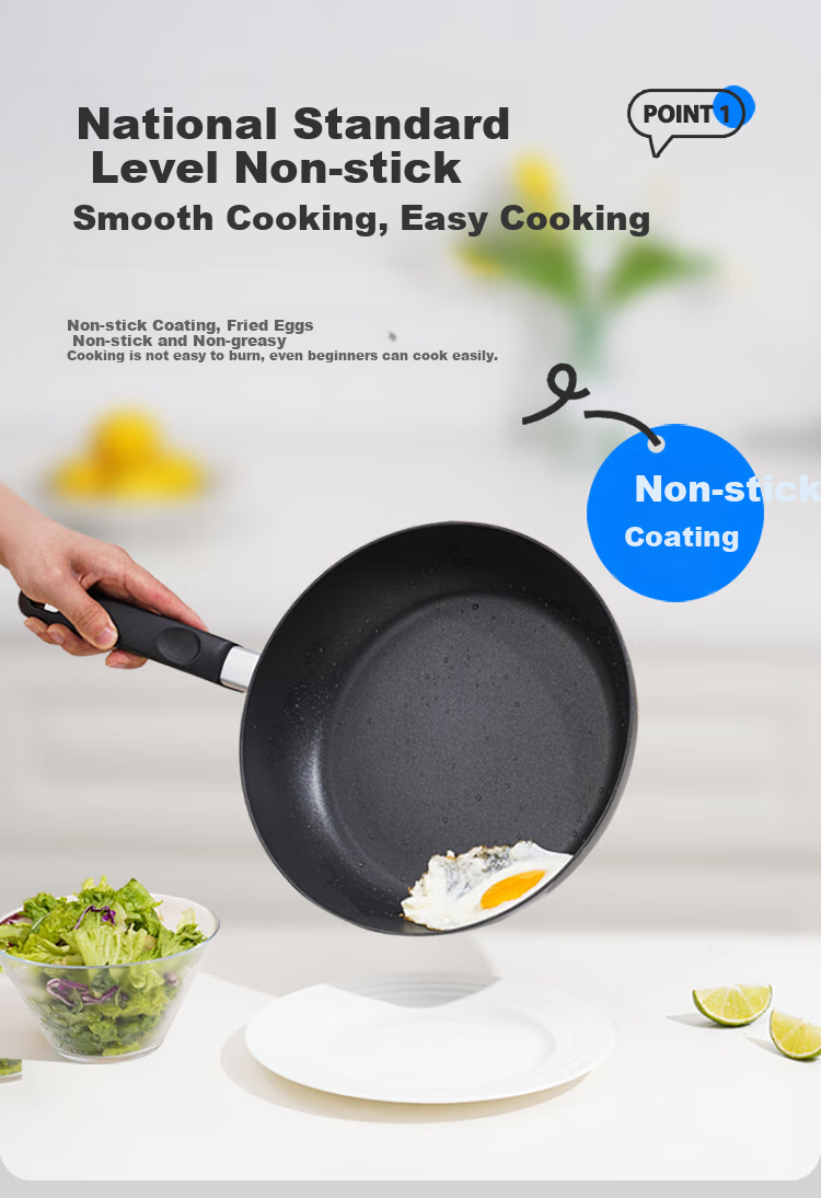LOCK&LOCK Non-Stick Frying Pan, Deep Skillet, Stir-Fry Pan, Low-Smoke Cooking Pan for Eggs And Steak, Heat-Resistant Handle, Suitable for Gas Stove, 28cm 4