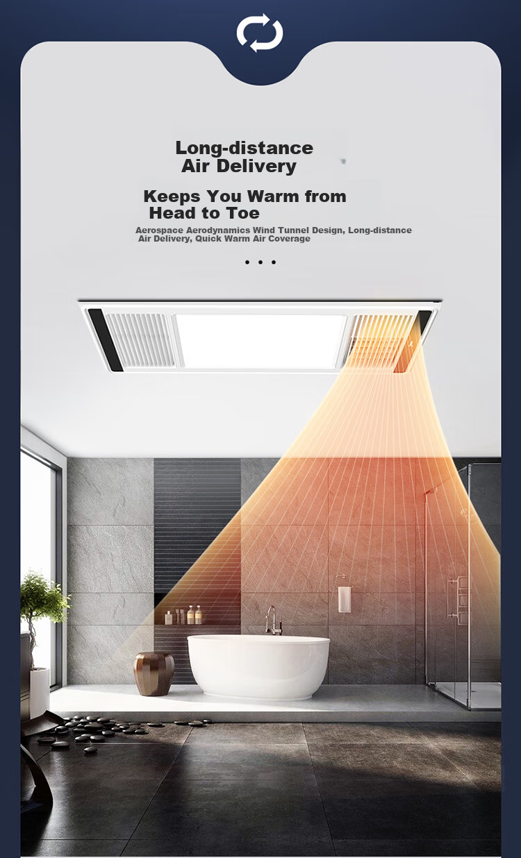 Midea Wind And Heat Bathroom Heater Iron Man Series Warm Air Lighting Exhaust Integrated Ventilation Fan G2 6