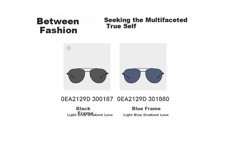 EMPORIO ARMANI Sunglasses for Men And Women, Fashionable Business Casual Commuter Driving Glasses Gift 0EA2129D Official Authentic Product 3