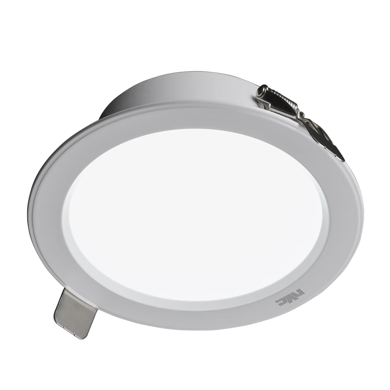 NVC LED Recessed Downlight 6W Aluminum White 75mm Cutout for Living Room Bedroom Corridor Commercial Ceiling Light