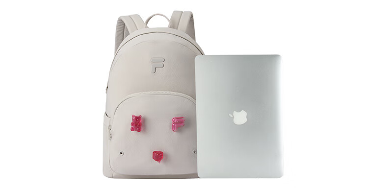FILAFUSION FILA Trendy Women's Backpack Autumn Fun Double-Shoulder Laptop School Bag 13