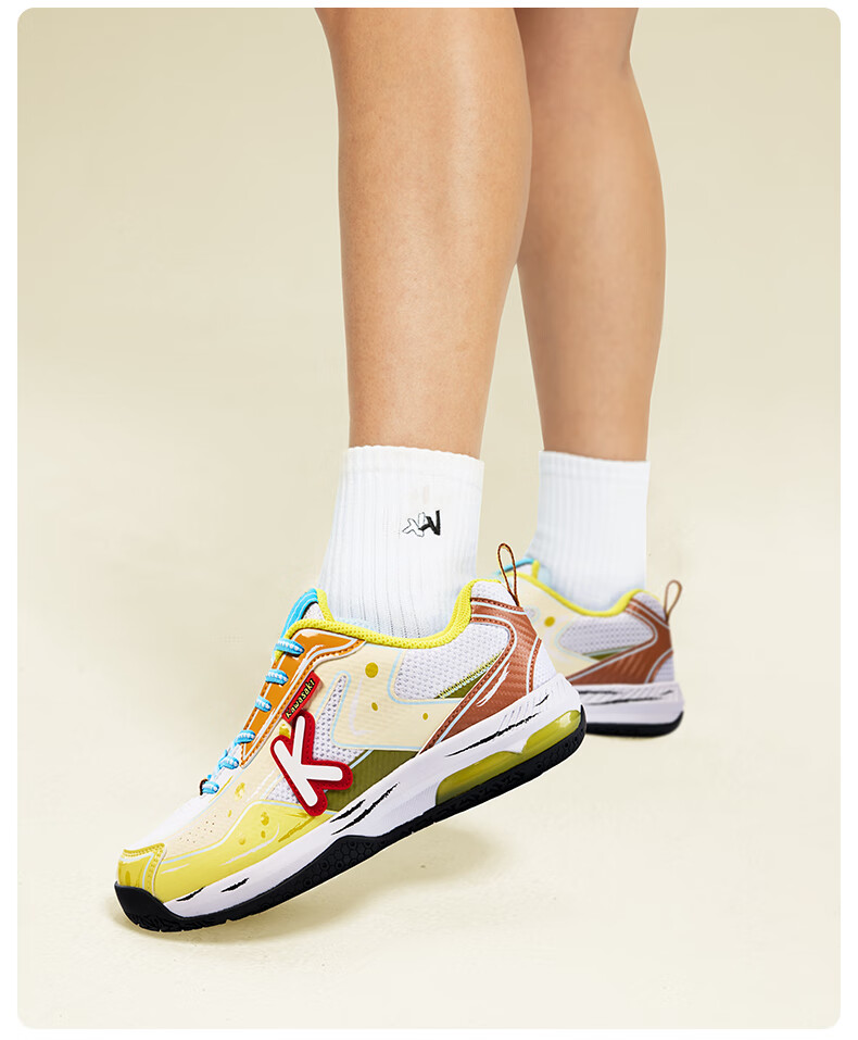 KAWASAKI Badminton Shoes SpongeBob Collaboration Edition Sports Shoes for Men And Women C32026 Blue-Squid Brother Size 37 2