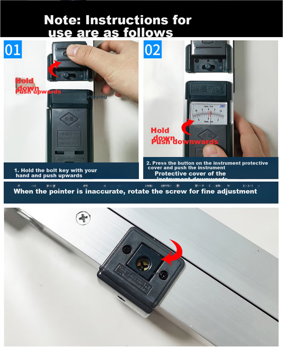 Huachang High-Precision Aluminum Alloy Straightedge, 2 Meters Long, Vertical Inspection Multi-Functional Level, Engineering Acceptance Tool for House Inspectio 12