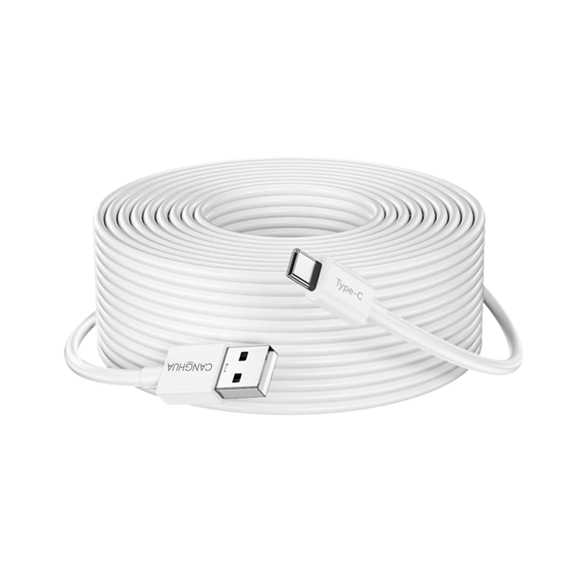 CangHua, Suitable for Xiaomi 2 Gimbal Version/C500/C700/3/3pro/Standard 2K Outdoor Camera, Huawei Surveillance Extension Cable, Power Cord, Type-C Charging Cable, Extended 10 Meters