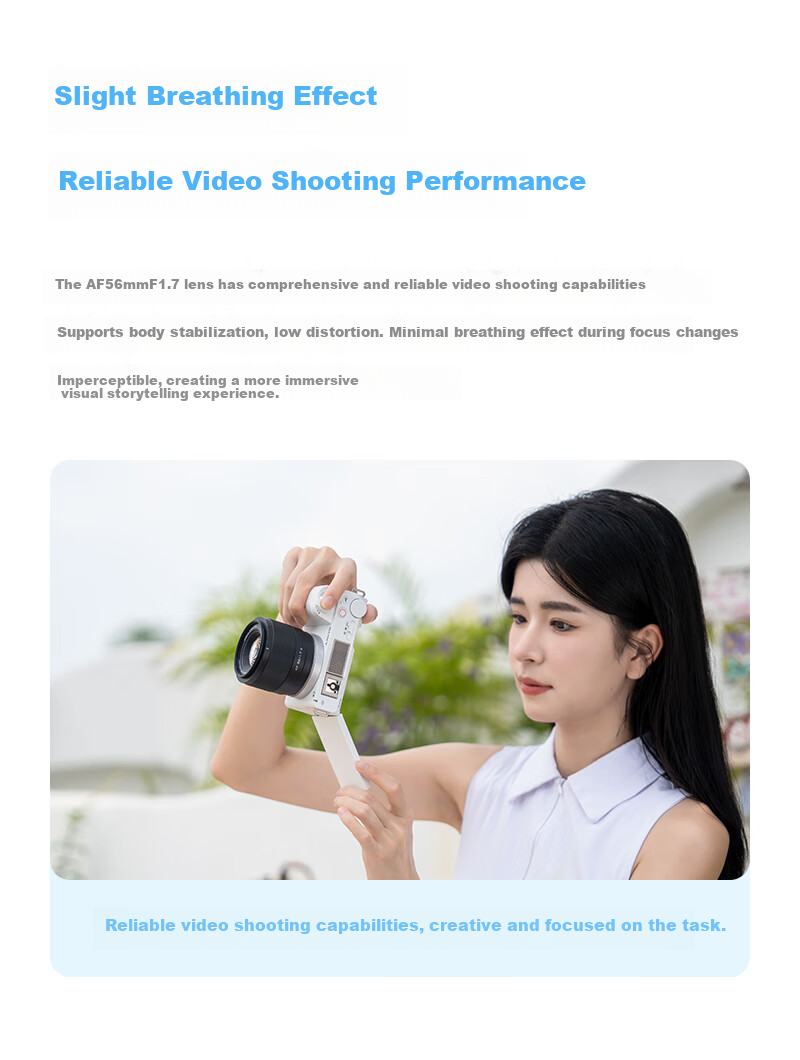 VILTROX AF 56mm F1.7 XF Fuji Large Aperture Automatic Focus Portrait Prime Lens Suitable for X-S20 X-M5 X-T30II X-T5 X-H2 Mirrorless Cameras 8