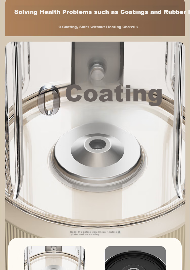 CAPOSI German [0 Coating | Water Bean Separation] Steam Blender, Fully Automatic No-Cooking 2026 New Quiet-Operating Soy Milk Maker, Pulp-Free Home Use Self-Cleaning Multi-Grain Baby Food Processor 12