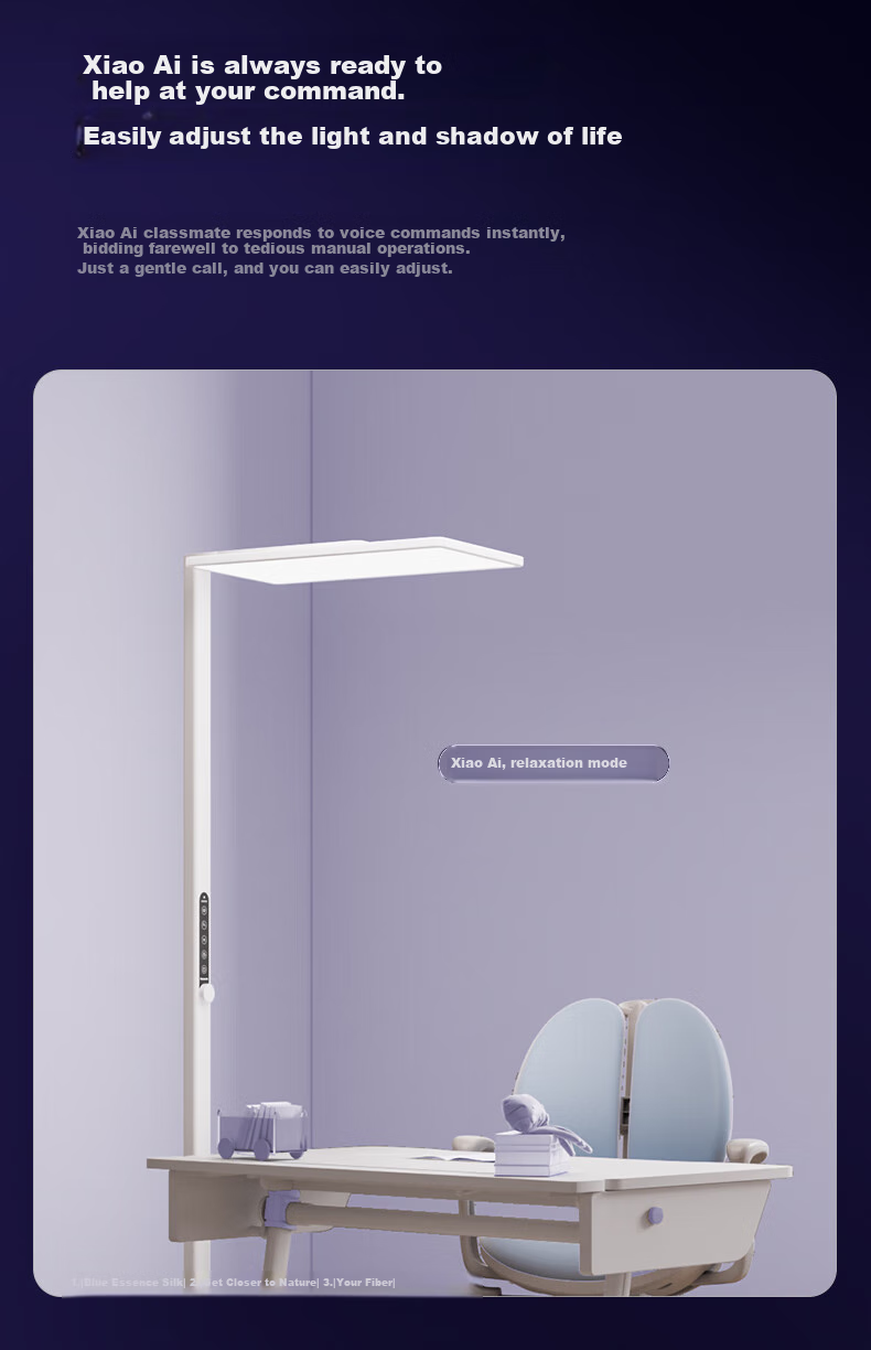 Panasonic Floor-Standing Eye Protection Lamp Premium Edition, Purple Light 150W, Large Panel, Full Spectrum Eye Protection Study Lamp 18