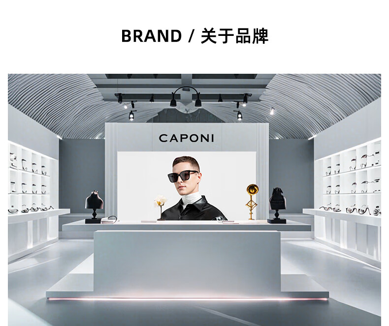 CAPONI Carbon Fiber Polarized Sunglasses for Men And Women, HUD Driving Glasses with Anti-Glare Lenses, UV Protection And Sun Protection for Driving 4