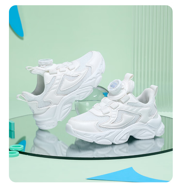 Disney Kids Running Shoes Boys and Girls Spring Autumn Outdoor White Breathable Sports Shoes Size 28 7