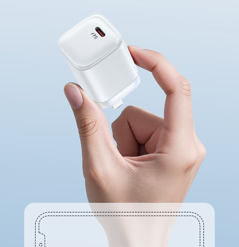Apple Charger PD 30W GaN Fast Charger Compatible with iPhone 16/15 Pro Max/14/13/12, White Phone and iPad Charging Adapter 2