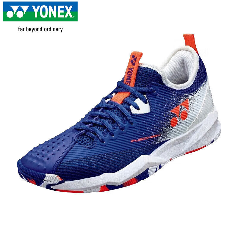 Кроссовки для бадминтона YONEX SHTF4MACEX, мужские, белые с синим, размер 38