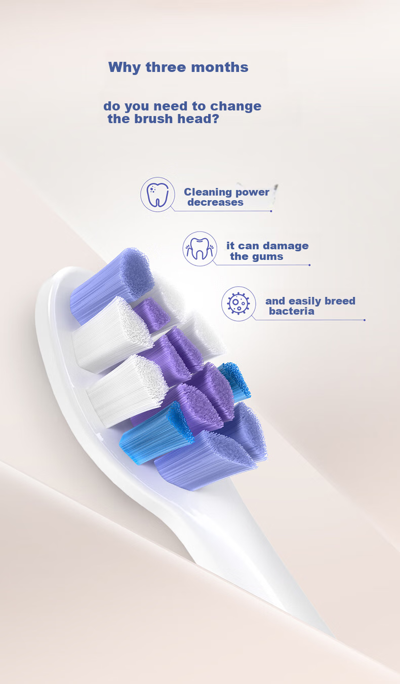 PHILIPS 2026 New Electric Toothbrush Heads S2 Deep Cleaning Sensitive Brush Heads Soft Bristles Official Original Compatible with Diamond 7/7pro Series Brush Handle, 3-Pack HX6053/93 6