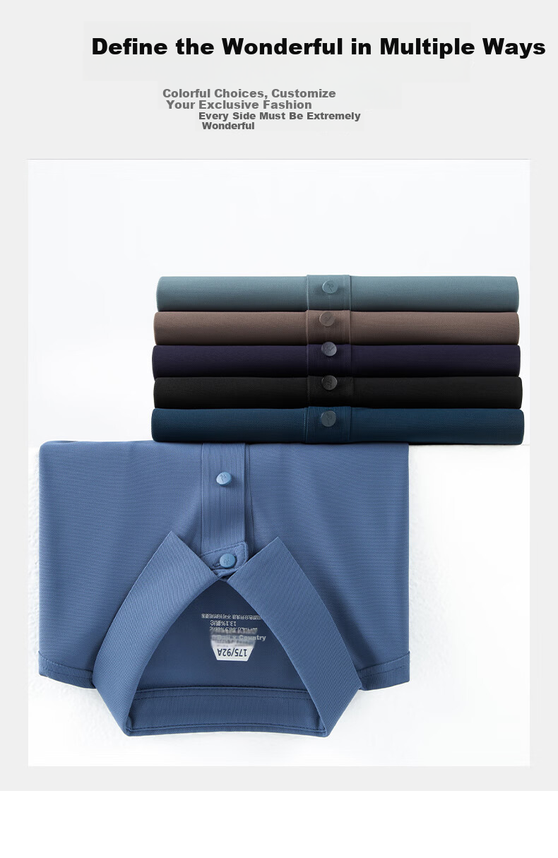 ROMON 7A Antibacterial Short Sleeve Polo Shirt Men Summer Cool Touch Sun Protection Business Shirt 2