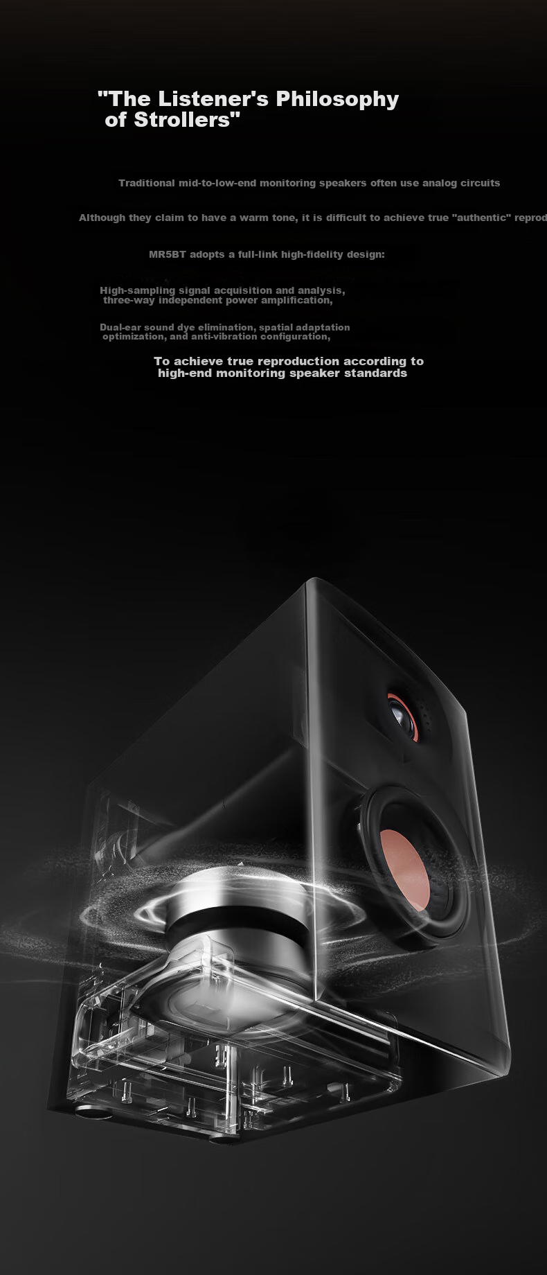 EDIFIER MR5BT Wireless Bluetooth Speaker 2.0, High-Fidelity HIFI Sound Quality, Computer And TV Speaker, Desktop Speaker, Black, Graduation Gift 1