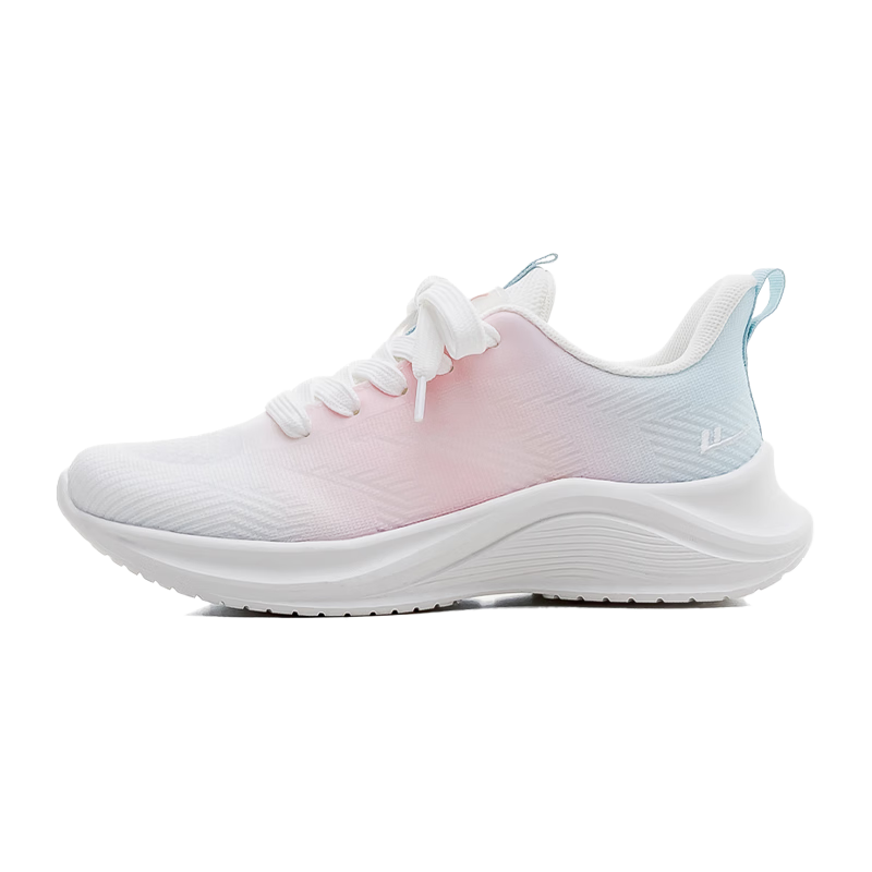 Huili Women's Running Shoes, Breathable Mesh Sports Shoes, Lightweight Comfortable Walking Shoes WXJ0850 White Pink Blue 39