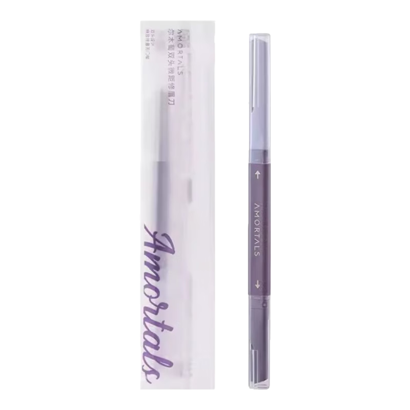 AMORTALS Double-Headed Microblading Razor with Protective Guard, Skin-Friendly for Beginners And Makeup Artists, Holiday Gift
