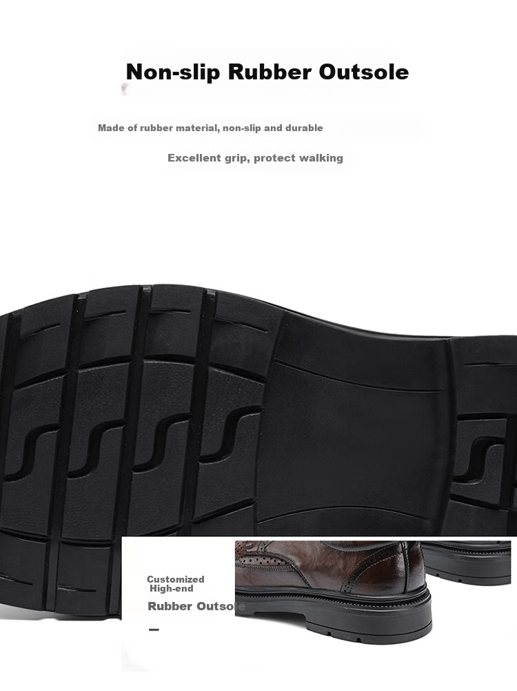 G.N.Shi Jia Men's Leather Shoes, Summer Hollow Breathable Brogue Carved Shoes, British Retro Business Formal Shoes for Me 23