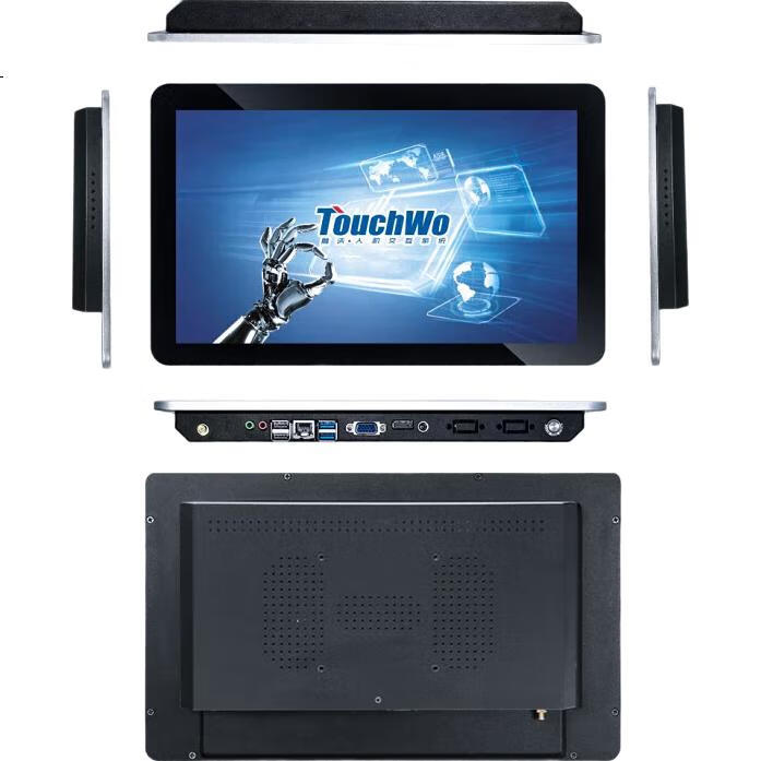 Промышленный компьютер TouchWo TD156, 15.6 дюймов, сенсорный экран, Android, черный