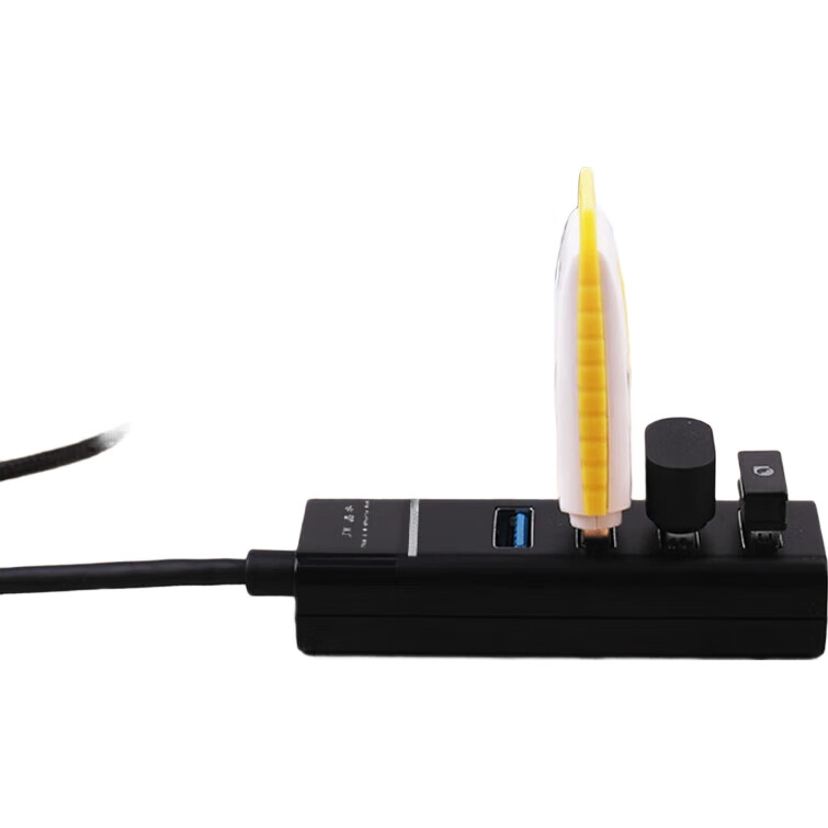 USB-хаб Jinghua JH USB3.0 High-Speed Multi-Port Hub, 4 порта, черный