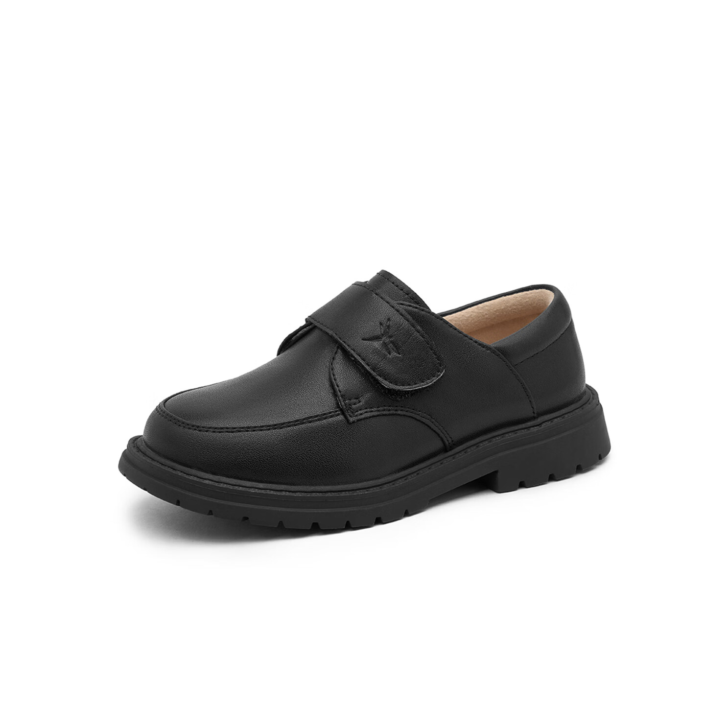 RED DRAGONFLY Children's Autumn Shoes, Boys' Flats, Soft-Soled Youth Leather Shoes, British Style, Q53AD004, Black, Size 37