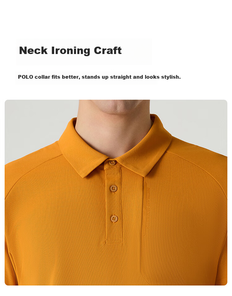 NORTHLAND COOLMAX Quick-Dry Sun Protection Polo Shirt, Outdoor Breathable Antibacterial Elastic Collar Short-Sleeve T-Shirt for Me 5