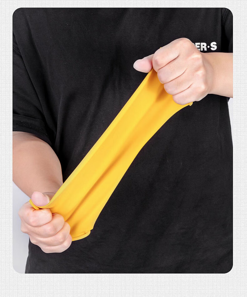 Nanyang Cowhide Latex Gloves, Waterproof And Oil-Proof, Wear-Resistant Cleaning Work Gloves for Property Maintenance And Cleaning, 100g Thickened Work Gloves, Small Size *4 Pairs 10