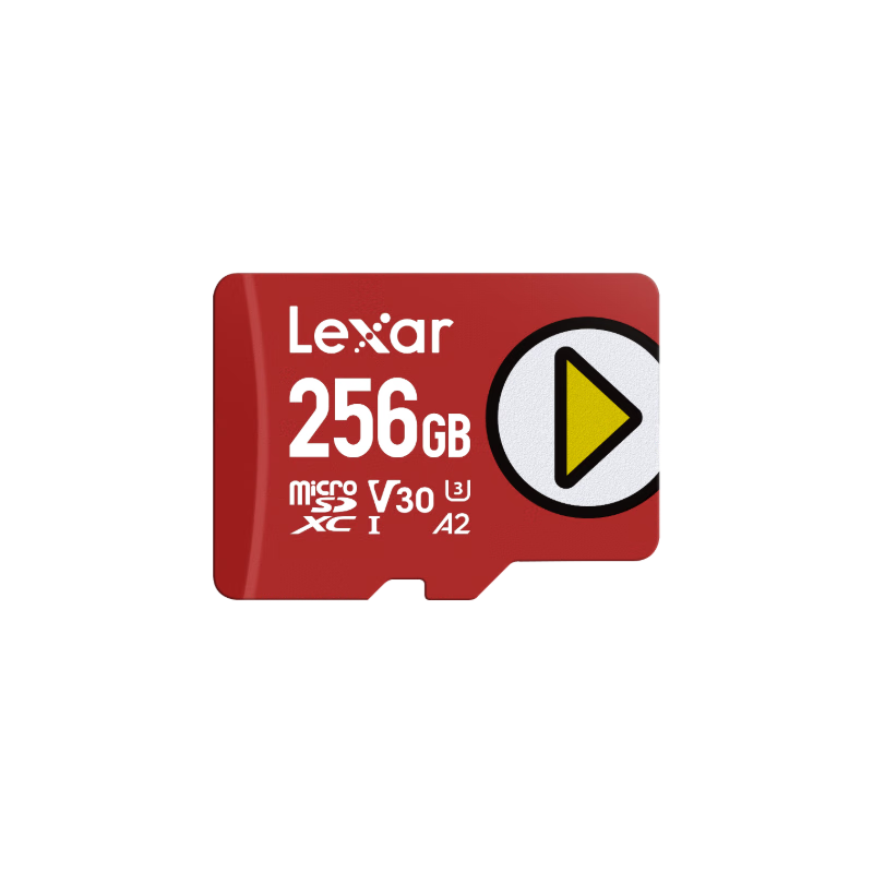 Lexar 256GB TF (MicroSD) Card U3 V30 A2 205MB/s Read Speed for Drone, Action Camera, Surveillance, 4K Recording, Switch Console Memory Card (PLAY)