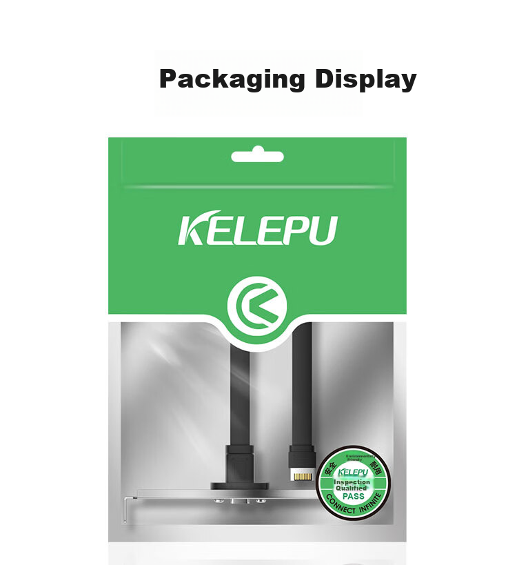 KELEPU Type-E Male to Type-C Female Extension Cable USB3.2 Motherboard Expansion Case Rear Panel Cable with Full Height Bracket, 50 Cm 8