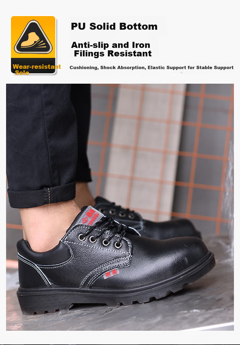 Dinggu Safety Shoes for Men, Anti-Smashing And Puncture-Resistant, Steel Toe Cap, Steel Midsole, Solid Sole, Safety Shoes 1123hei38 13