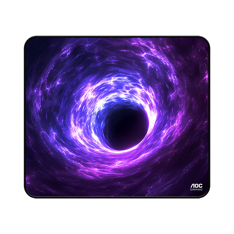 AOC Esports Gaming Swordsmith Zero 99 FPS Smooth Microfiber Woven Mouse Pad 460x400x5mm Thickened Sunken Edge GP400M/93 Black Hole
