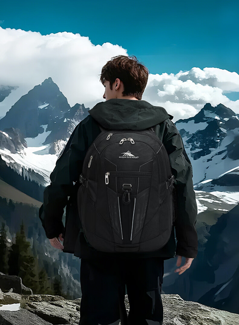 High Sierra Backpack, 37L Large Capacity, Weight-Reducing System, New Xueli Durable And Scratch-Resistant Outdoor Hiking Travel Bag 13