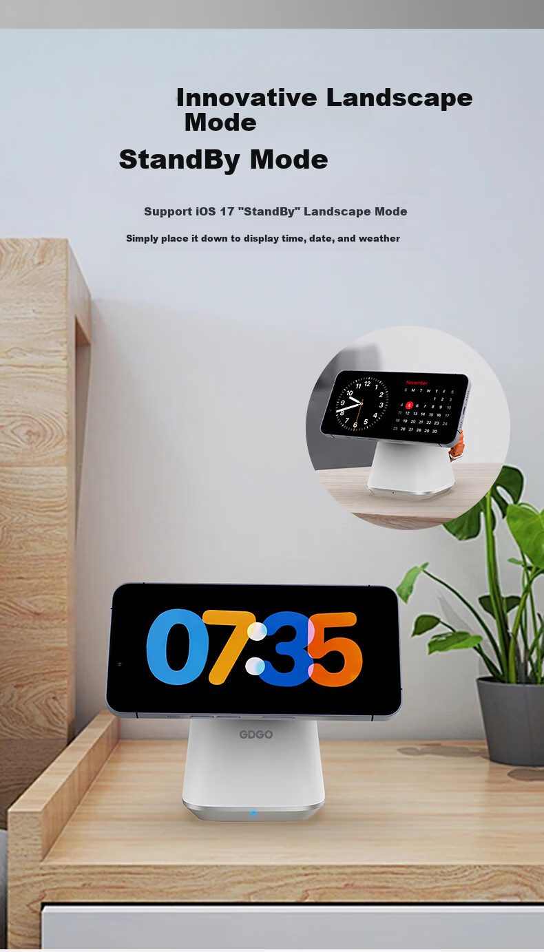 GDGO [Qi+ Apple Certified] Wireless Charger for Smartwatch And Phone, MagSafe Magnetic S11/Ultra3 Fast Charging Compatible with IPhone 18/17/Air Earphones 8