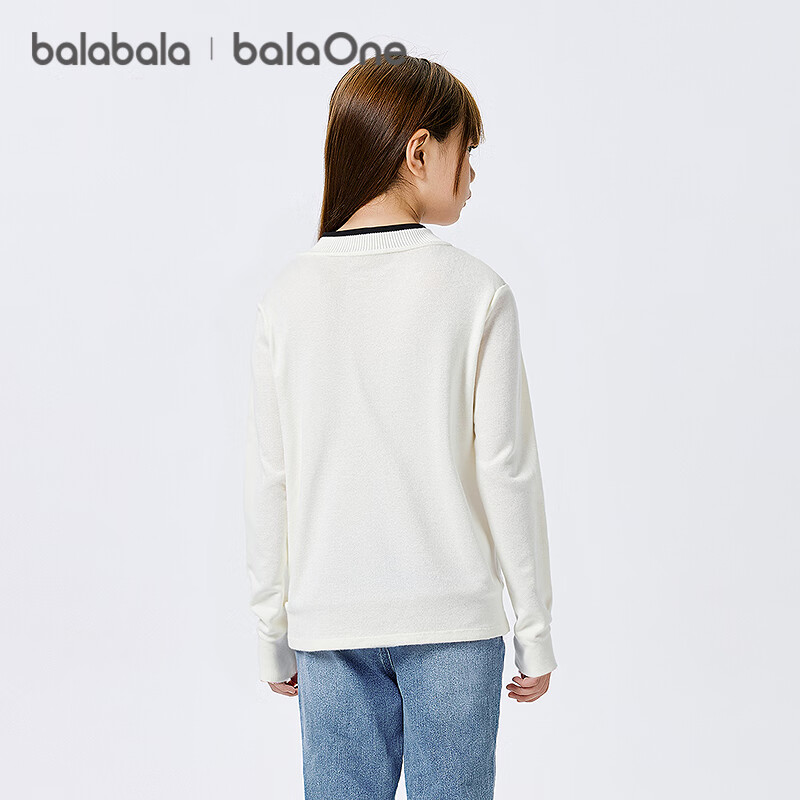 BALABALA Balaone Kids Sweater Girls 2025 Spring Autumn Pullover Knitwear 208325103003