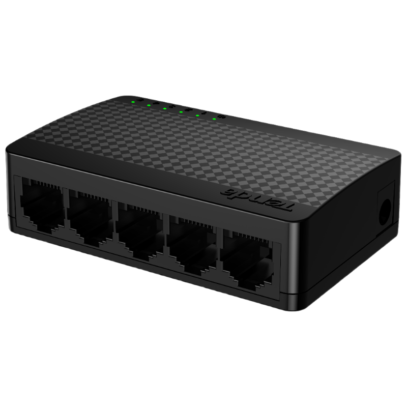 Tenda 5-Port Gigabit Switch, 4-Port Home Switch, Surveillance Network Cable Splitter, Flow Divider, Hub, Converter, Small HUB SG105