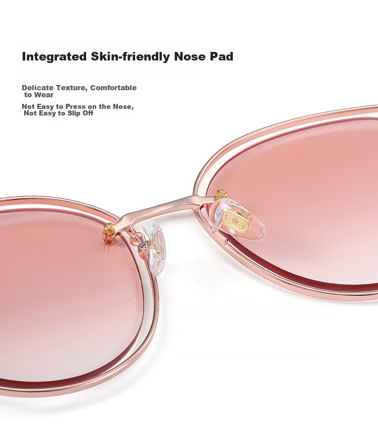 Bertha Pink Sunglasses for Women with Blush Gradient Cat Eye Sunglasses, Fashionable Face-Slimming UV Protection for Beach And Back-To 17