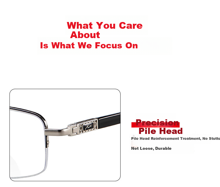 Xiyanghong Bifocal Anti-Blue Light Reading Glasses for Men And Women, Ultra-Light High-Definition Presbyopic Glasses AX5336 300 Degrees 8