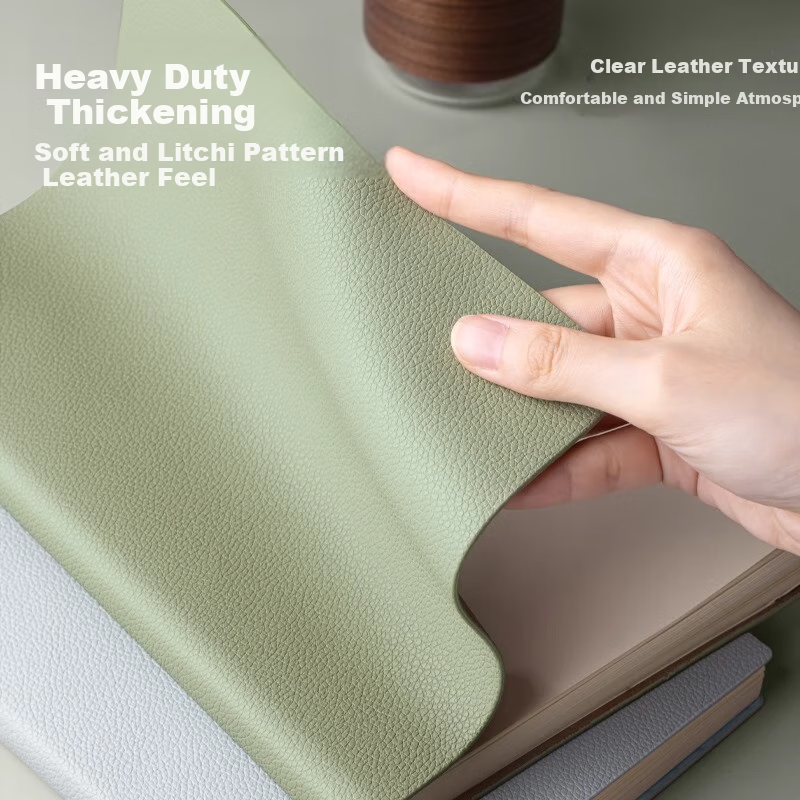 Sijinianhua A5 Notebook, Thickened, Soft Cover, Business Style, Simple And Minimalist, Instagram-Inspired, Student Meeting Record Book, Wholesale, Postgraduate Exam Diary, Extra Thick Leather Cover, A5·Misty Brown·1 Book 2