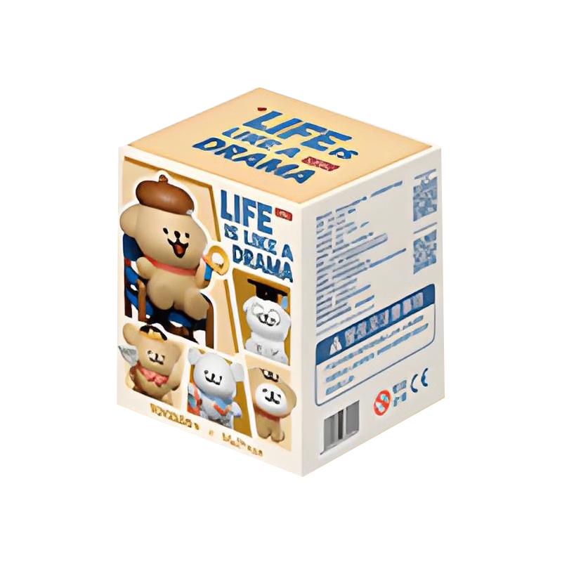 MINISO Maltese Line Little Dog Life Theater Series Blind Box Figurine Desktop Ornament Toy Birthday Gift Single Box