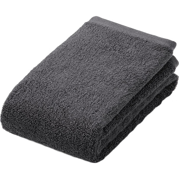 MUJI Полотенце для лица из хлопка, мягкое, длинное, для умывания и купания, угольно-серый, 34x85 см