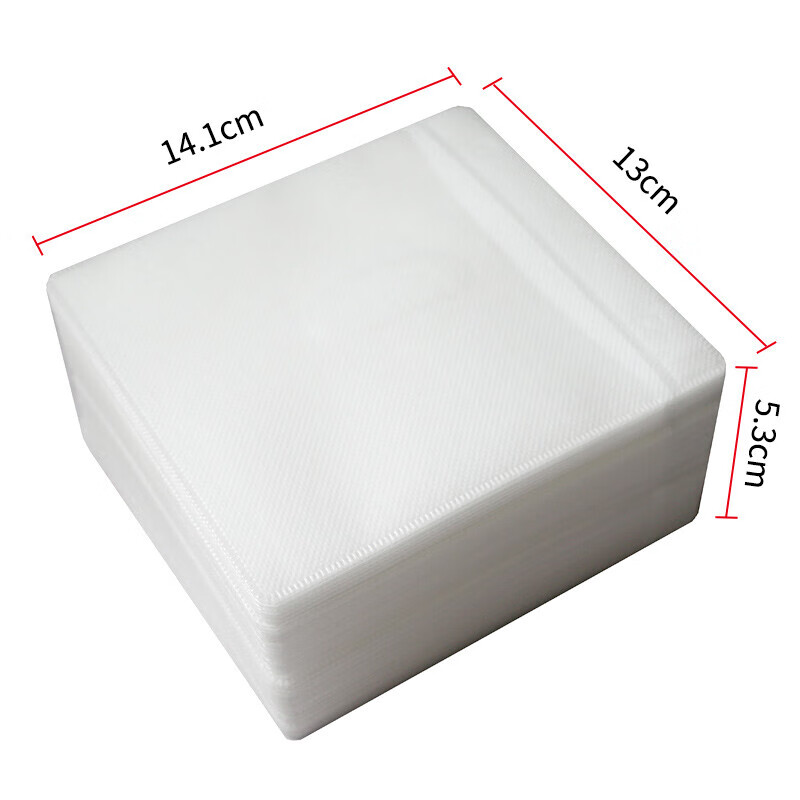 UBILI CD/DVD Storage Bags Double-Sided PP Sleeves 100pcs/Pack 9405