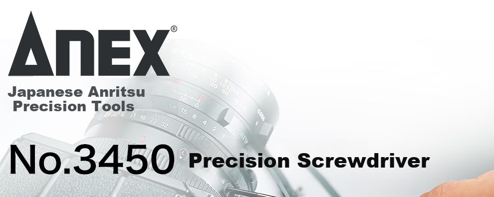 ANEX Precision Screwdriver No.3450 Flathead Screwdriver Model Screwdriver 2.5X75mm Flathead 2