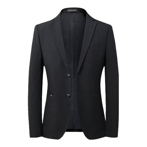 SHANSHAN Men's Suit, Spring And Autumn Solid Color, Two-Button, Wrinkle-Resistant, Professional Formal Wear, Men's Business Casual Jacket