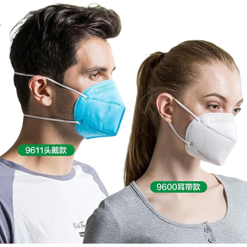 Респиратор Baoweikang 9600 KN90, синий, с ушными петлями, 100 шт.