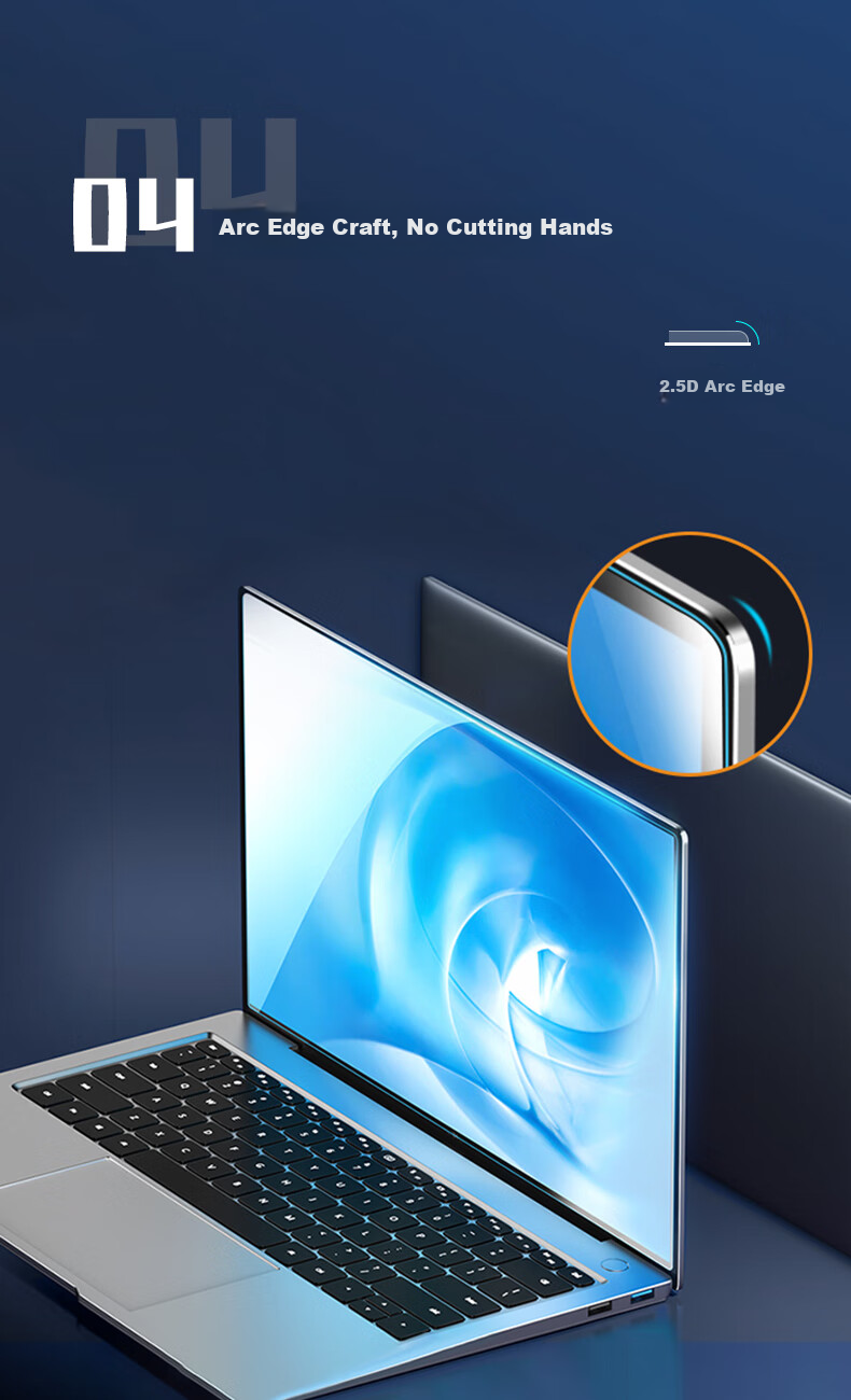 Jiasu Huawei Matebook X Pro Ultra 2024 Model High-Definition Tempered Glass Screen Protector, 14.2-Inch Laptop Tempered Glass Screen Film, Scratch-Resistant High-Definition Easy-To 2