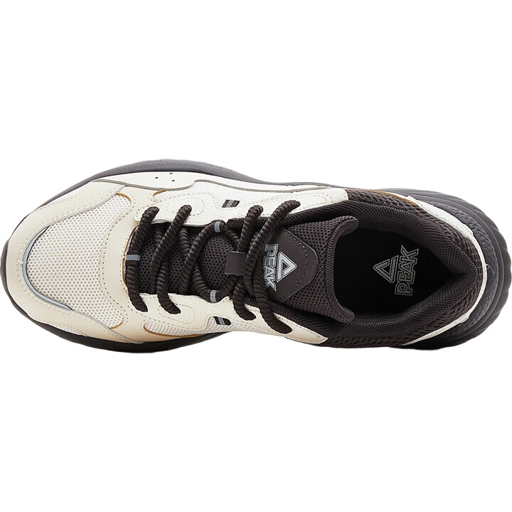 Кроссовки PEAK Xiaopang Shoes 2.0 для мужчин, зимние ретро кроссовки с увеличенной подошвой, черные DE440371