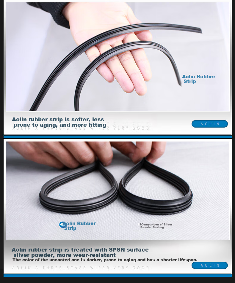 Aolin Wiper Blade Rubber Strip for Nissan Teana [2013-2018 Models], Compatible with Original Equipment 5