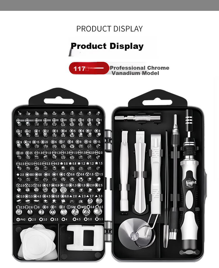 Yihaogongchang Screwdriver Set, 117-In Laptop Disassembly Tool, Phillips And Flathead Multi-Functional Precision Screwdriver Set 12